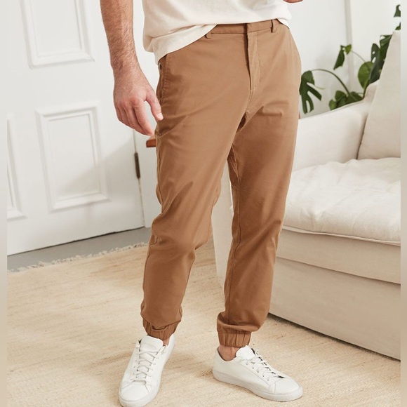 RW&CO Men’s Brown Commuter Joggers Slim Fit Size 29x30 - Picture 1 of 8